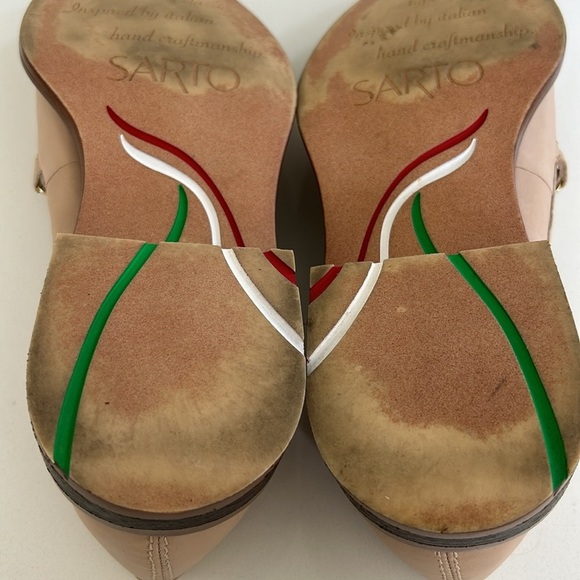 Franco Sarto Eda Bit Loafer With Metal Detail Slip On Tan Color Women’s size 9 - Picture 10 of 14